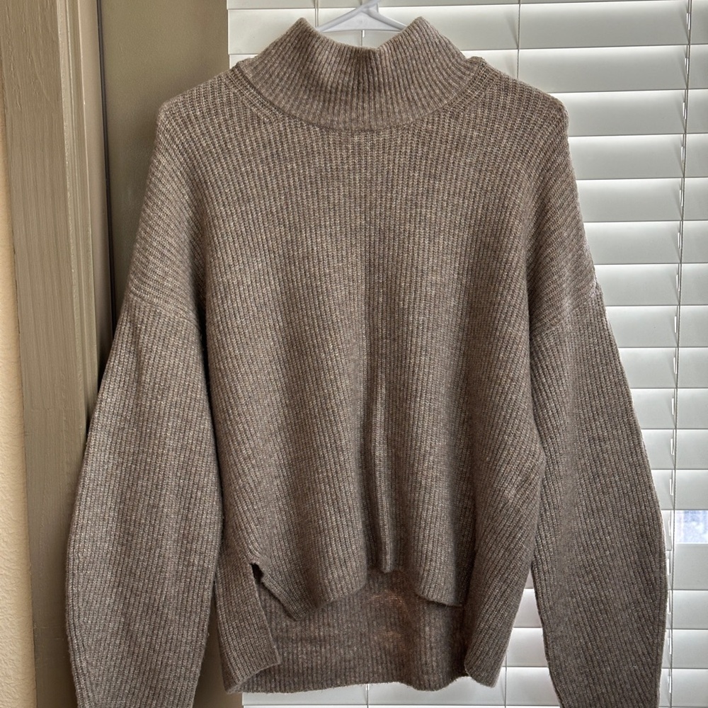 Abercrombie & Fitch Taupe Turtleneck Sweater